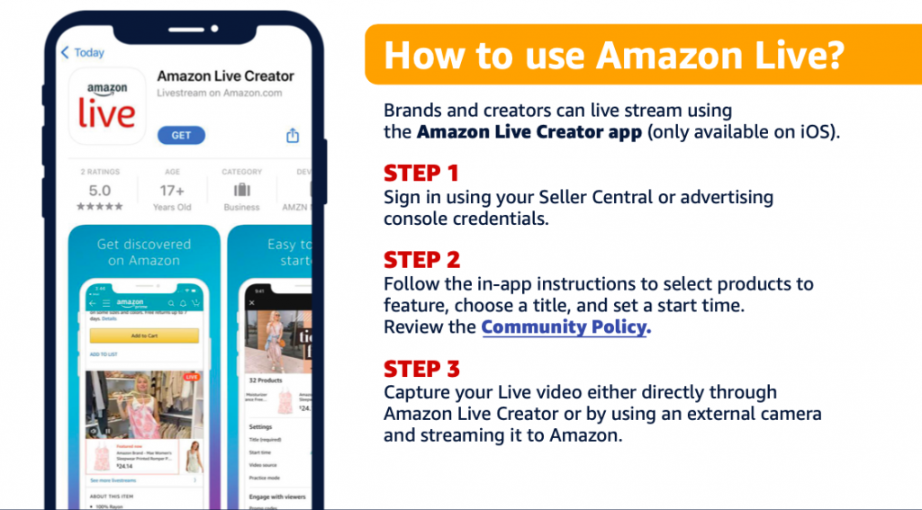 How to use Amazon Live? 